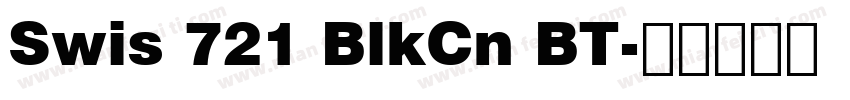 Swis 721 BlkCn BT字体转换